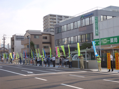 交通安全立哨状況（島田協会 3）