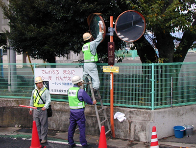 交通安全立哨状況（島田協会 2）