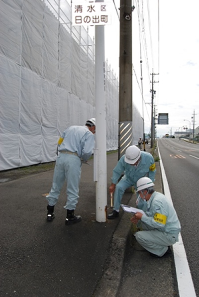 （静岡）道路照明灯　調査状況