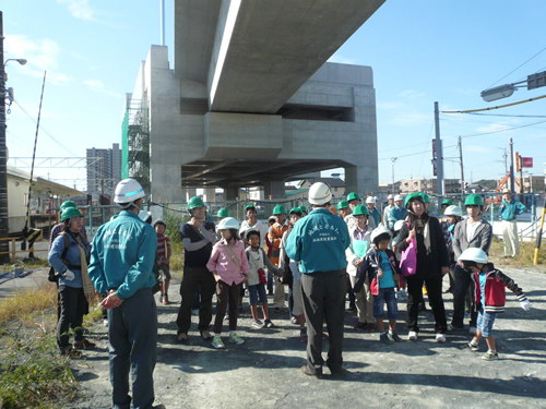 遠州鉄道上島駅周辺高架橋　（浜松）親子現場写真