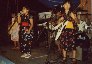 子供バンド　納涼祭にて