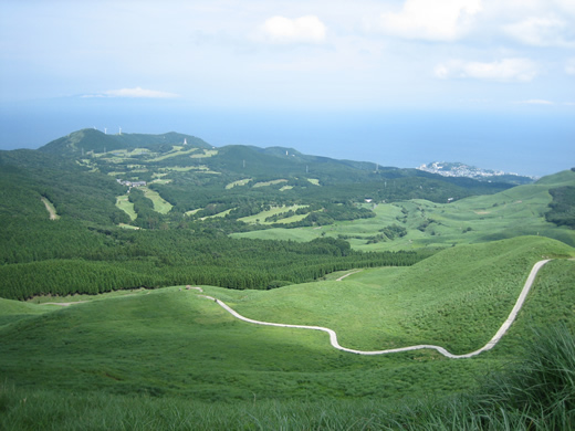 三筋山山頂付近から相模湾を望む（写真提供：東伊豆町）