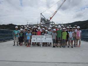 愛知県内東名高速道路工事現場(愛川橋・栗本トンネル)見学