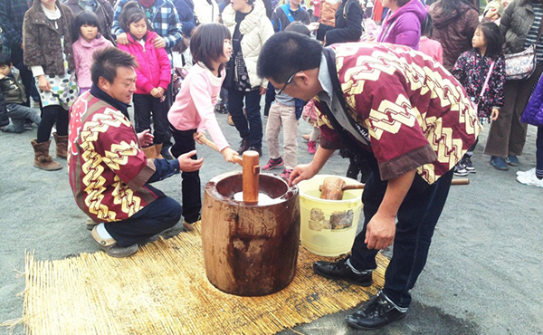 長田ちびっこランド（餅つき）